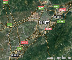 贛州市衛星地圖