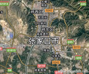張家口市衛星地圖