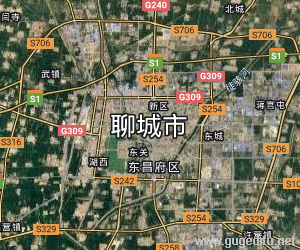 聊城市衛星地圖