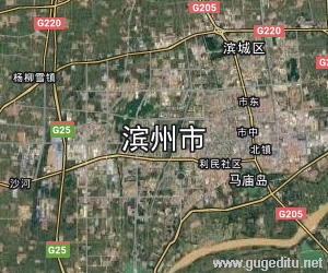 濱州市衛星地圖
