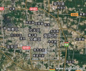 安陽市衛星地圖