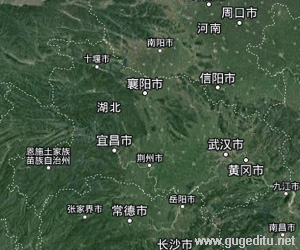 湖北省衛(wèi)星地圖