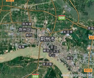 荊州市衛星地圖