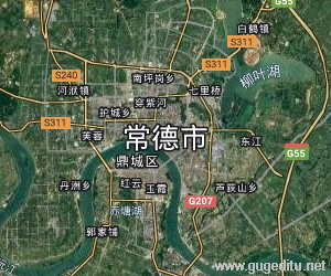 常德市衛星地圖