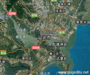 汕頭市衛星地圖