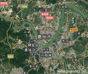 惠州市衛星地圖