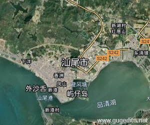 汕尾市衛(wèi)星地圖