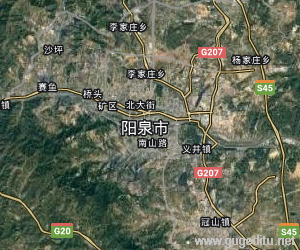 陽泉市衛星地圖