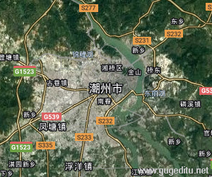 潮州市衛星地圖