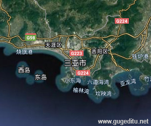 三亞市衛(wèi)星地圖