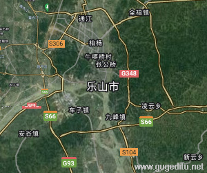 樂山市衛星地圖