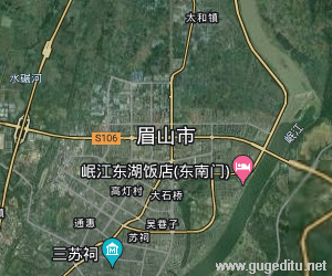 眉山市衛(wèi)星地圖
