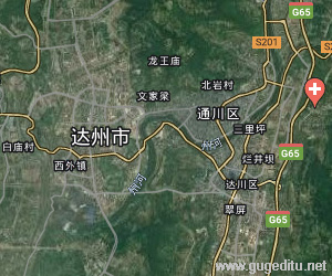 達州市衛星地圖