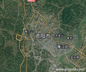 資陽市衛星地圖