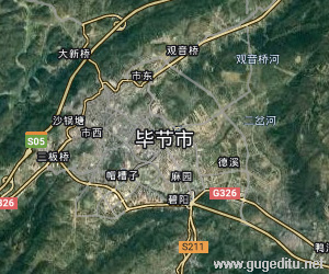 畢節市衛星地圖