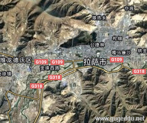 拉薩市衛(wèi)星地圖