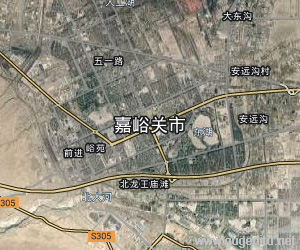 嘉峪關市衛星地圖