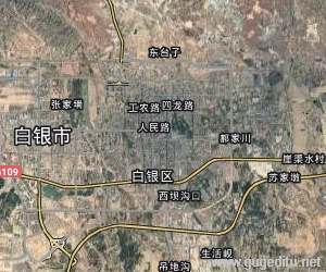 白銀市衛星地圖
