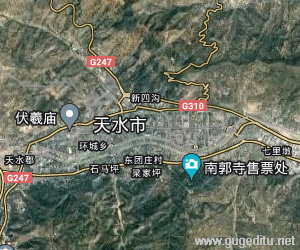 天水市衛星地圖