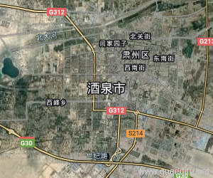 酒泉市衛(wèi)星地圖