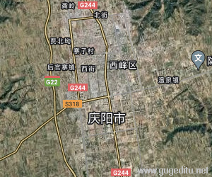 慶陽市衛星地圖
