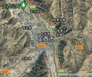 定西市衛星地圖