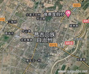 昌吉回族自治州衛(wèi)星地圖