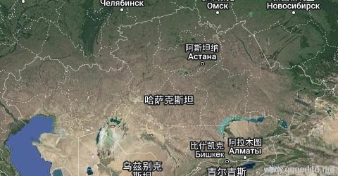 哈薩克斯坦衛(wèi)星地圖