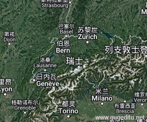 瑞士衛星地圖