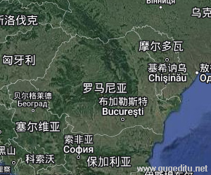 羅馬尼亞衛星地圖