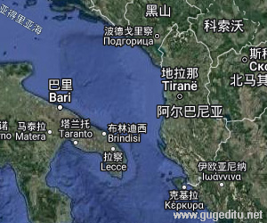 阿爾巴尼亞衛星地圖