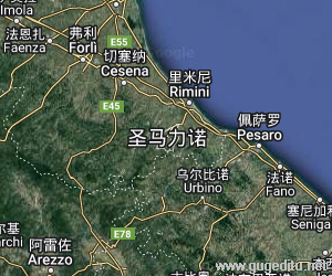 圣馬力諾衛星地圖