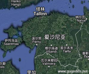 愛沙尼亞衛星地圖