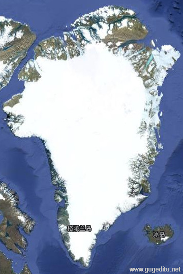 格陵蘭衛星地圖