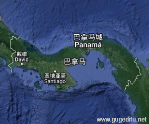巴拿馬衛(wèi)星地圖