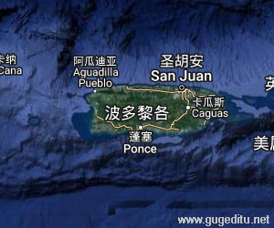 波多黎各衛星地圖