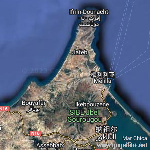 梅利利亞衛星地圖