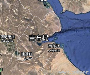 吉布提衛星地圖