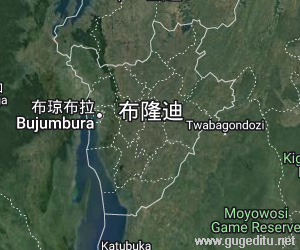 布隆迪衛星地圖