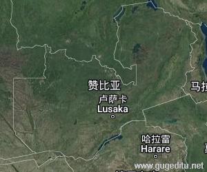 贊比亞衛星地圖