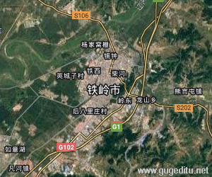 鐵嶺市衛星地圖