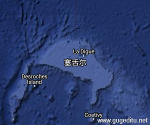 塞舌爾衛(wèi)星地圖