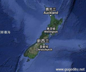 新西蘭衛星地圖