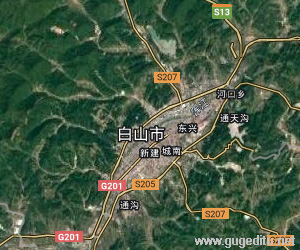 白山市衛(wèi)星地圖