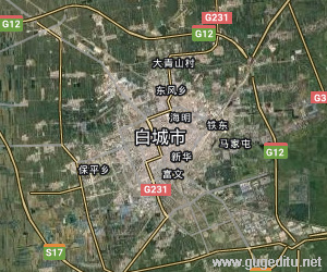 白城市衛星地圖