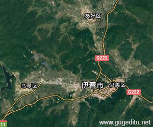 伊春市衛星地圖