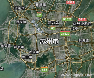 蘇州市衛星地圖