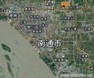 南通市衛星地圖